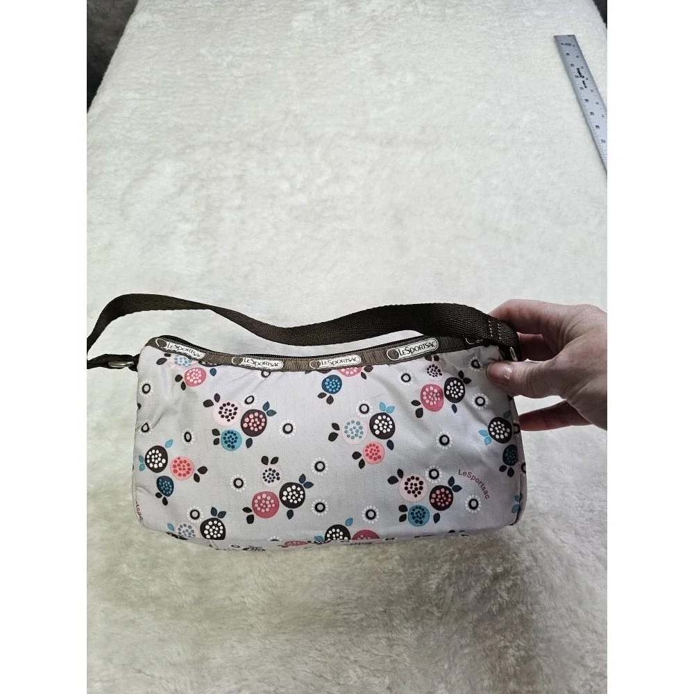 Le Sportsac Top Handle Bagette Purse Floral‎ Design